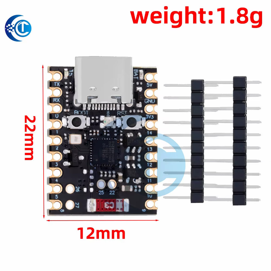 EGBO ESP32-H2 SuperMini Mikrocontroller-Kernplatine in Schwarz - Bild 2