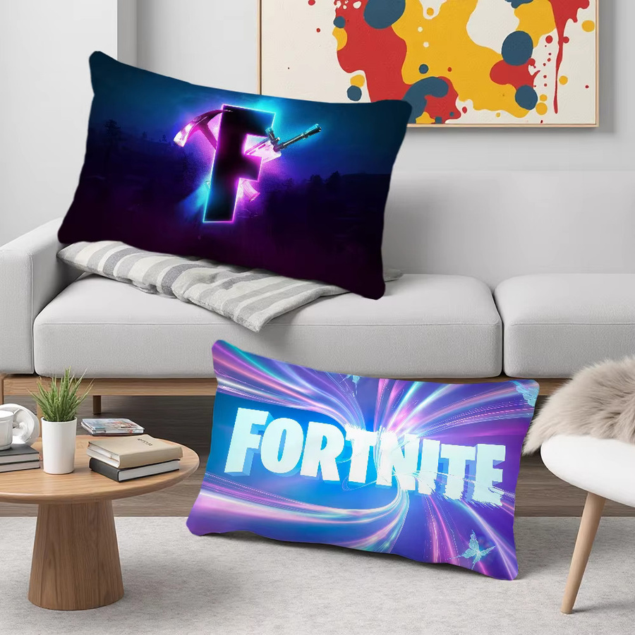 F-FORTNITE Game Logo Kissenbezug rechteckig mehrfarbig - Bild 2