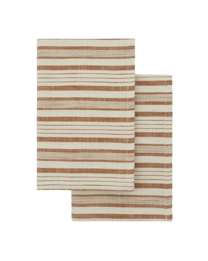 Meraki Handtuch Set aus Baumwolle in Terrakotta, 2 Stück, Breite: 50 cm, Höhe: 70 cm - Bild 1