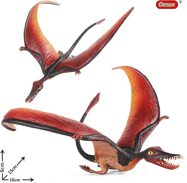 Oenux Jurassische Welt Quetzalcoatlus Ljahjas Pterodactyl Actionfigur Dinosaurier PVC ab 3-6 Jahre - Bild 1