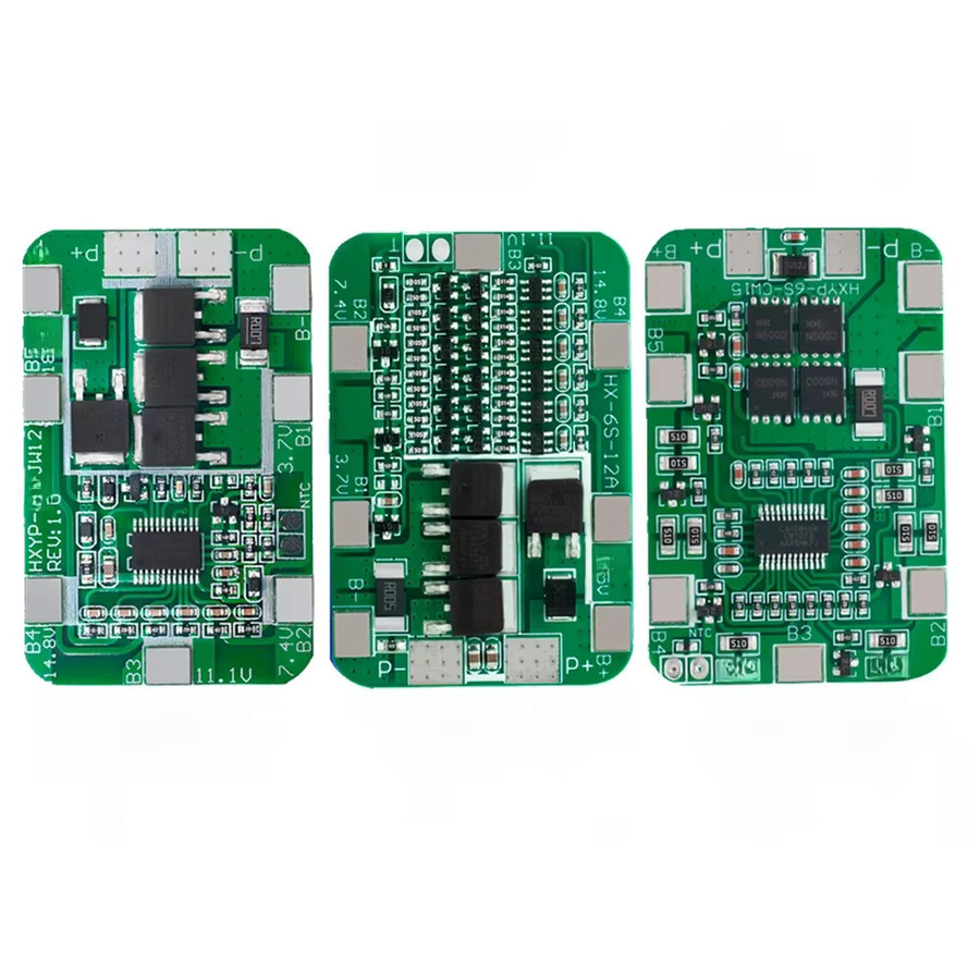 EGBO BMS Schutzplatine für 6S Li-Ionen-Lithium-Batteriezellen, 24V 25,2V, Farbe: Grün - Bild 3