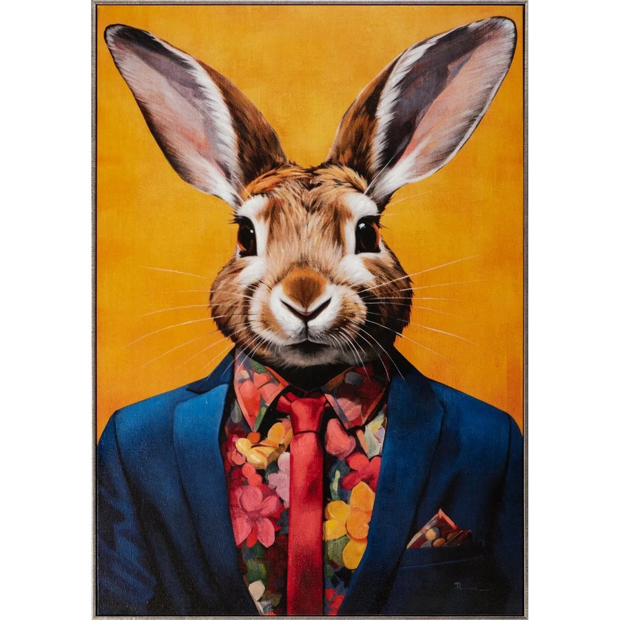 Art Universe Leinwandbild Mr. Bunny Jun, Mehrfarbig, B: 70 cm, H: 100 cm - Bild 2