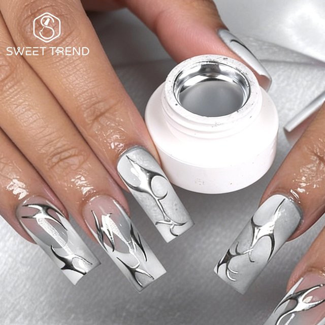 SWEET TREND Nagellack, Silber, Metallic, 5 ml - Bild 1