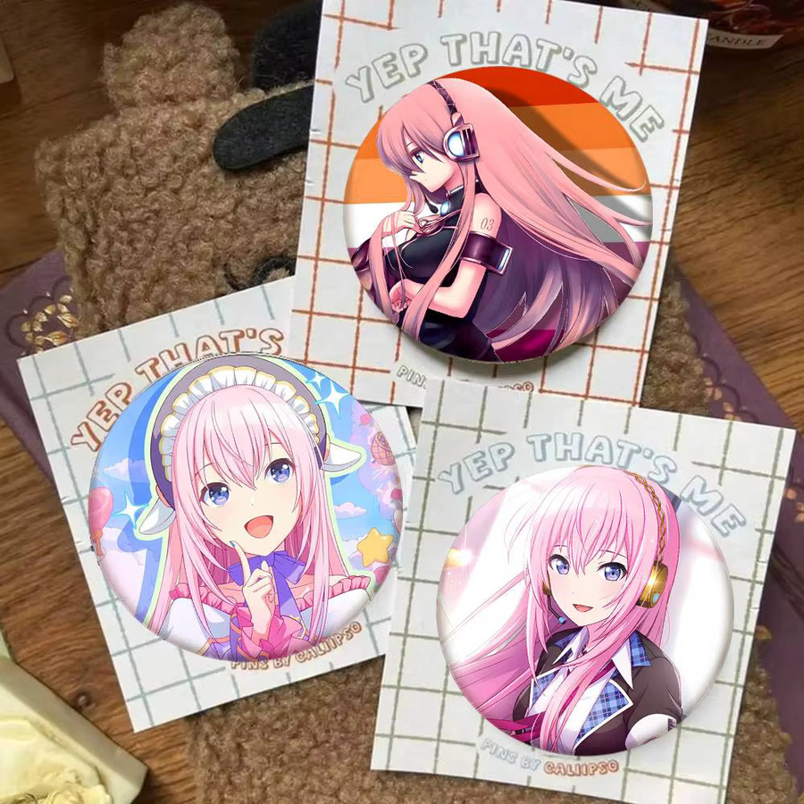 Bilibili Abzeichen-Brosche, Megurine Luka, Emaille, Unisex - Bild 2