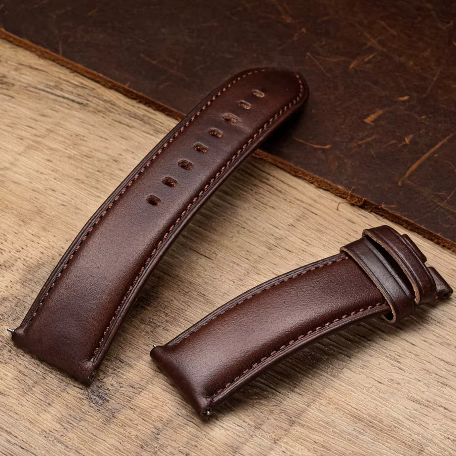 Hemsut Uhrenarmband Leder, Schnellverschluss, Unisex - Bild 5