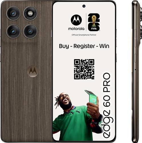 Motorola Edge 60 Pro Smartphone 512GB PANTONE Walnut Brown 6.67 Zoll - Bild 1