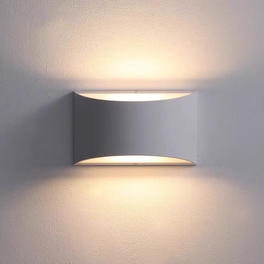 Feiyunlux Moderne LED Wandleuchte aus Aluminium für Wohnzimmer und Schlafzimmer, 6W, Weiß oder Schwarz - Bild 2