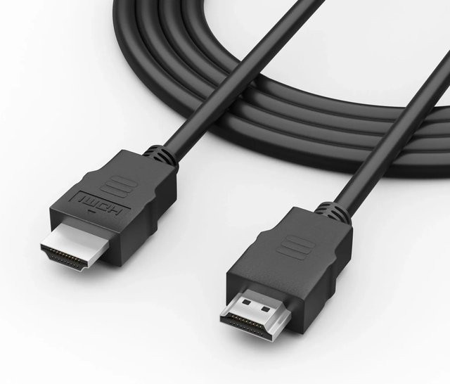 hb-digital HDMI Kabel 2.0 mit 4K HDR und Ethernet in Schwarz, Länge: 1,5 m - Bild 1
