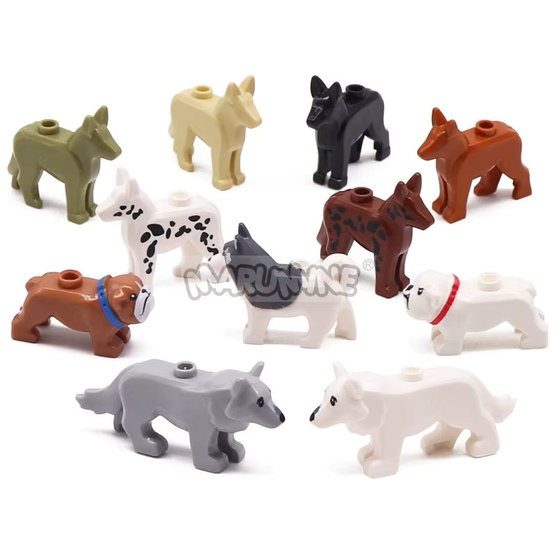 Marumine MOC Bausteine Hunde Wolf, Zubehör, Tiere - Bild 2