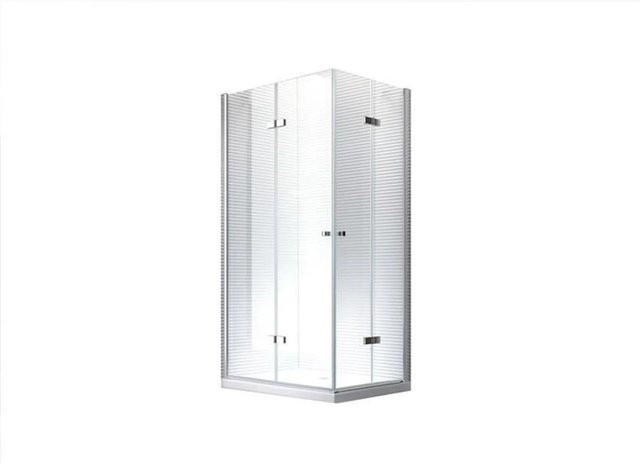 Glaszentrum Hagen Hera Duschkabine Eckdusche aus ESG Glas in Transparent, B/T/H: 100 x 90 x 195 cm - Bild 1