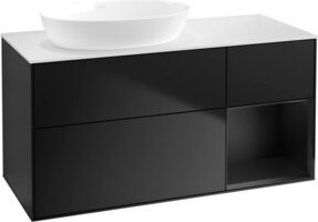 V&B Waschtischunterschrank Finion in Blau lackiert, Breite: 120 cm, Tiefe: 50,1 cm, Höhe: 50,1 cm - Bild 1