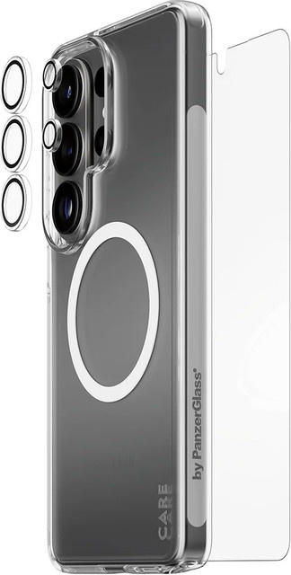 PanzerGlass CARE 3-in-1 Set Displayschutzglas für Samsung Galaxy S26 Ultra, transparent - Bild 1
