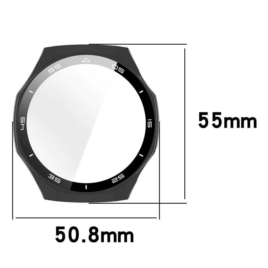 CAOWTAN Uhrenzubehör PC-Gehäuse, Kunststoff, Schwarz, Huawei Watch GT6 Pro 46 mm - Bild 3