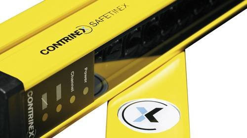 Contrinex Lichtgitter YBB-30R4-1000-G012 in Gelb mit 12m Reichweite und 65 Strahlen, Schutzfeldhöhe: 105,3 cm - Bild 1