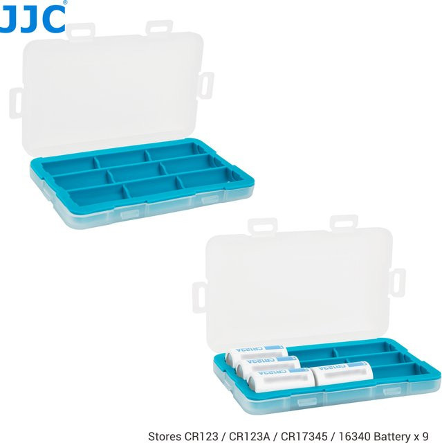Jjc Batteriespeicher für 9x CR123 CR123A CR17345 CR16340 wasserfest und stoßfest - Bild 1