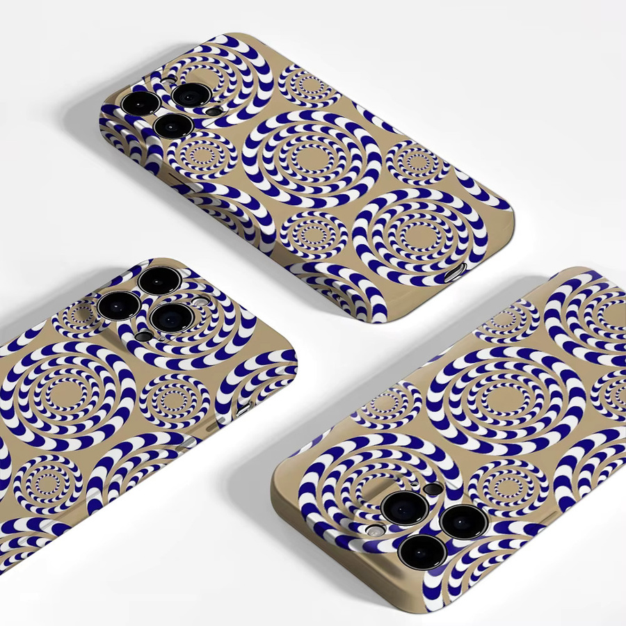 Hypnotic Circle Magnetische Handyhülle für iPhone 17 16 15 14 13 Pro Max Plus in Multicolour – Robuste Einzel- und Doppelschicht-Schutzhülle - Bild 2