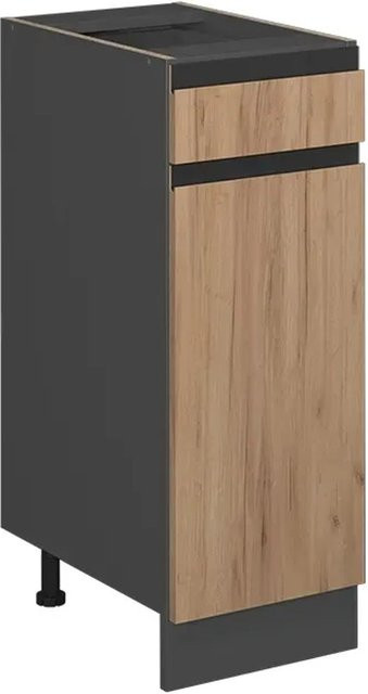 Vicco Küchenunterschrank R-Line J-Shape in Anthrazit und Eiche mit 30 cm Breite - Bild 2
