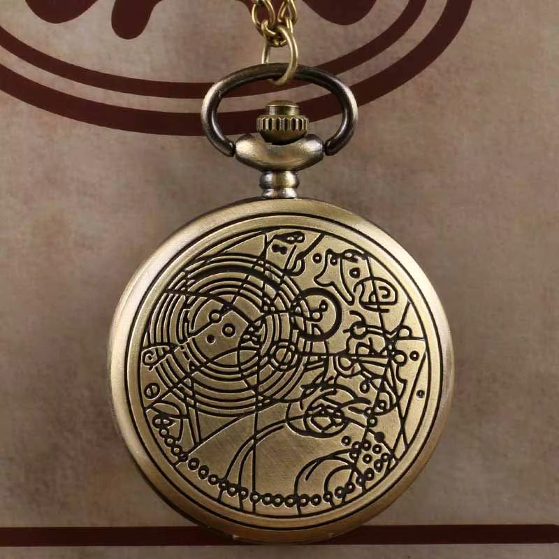 Taschenuhr Messing, Bronze, Analoguhr, Unisex - Bild 2