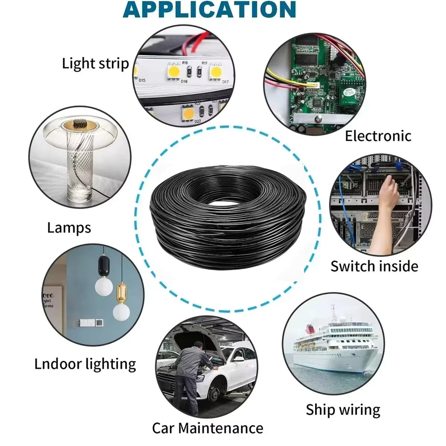 DelightFire Elektronische Drähte Weiß, Runde Stromkabel für LED und Automotive, verschiedene AWG-Stärken und Adernanzahl (2/3/4 Core) - Bild 4