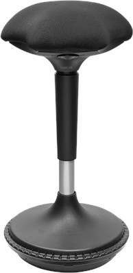 LogiLink Hocker höhenverstellbar schwarz mit Polyesterbezug und Metall-Fußplatte - Bild 1