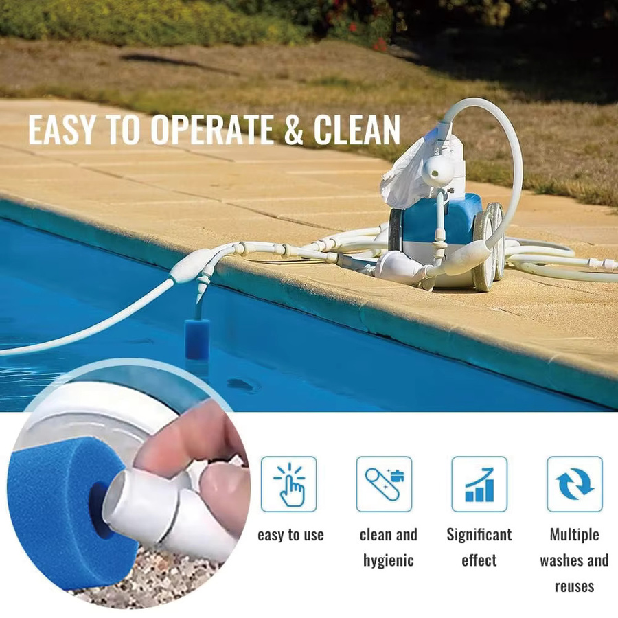 Intex Typ A Schwimmbadfilter-Schaumstoffkartusche, wiederverwendbarer und waschbarer Poolfilterkartusche in Blau - Bild 2