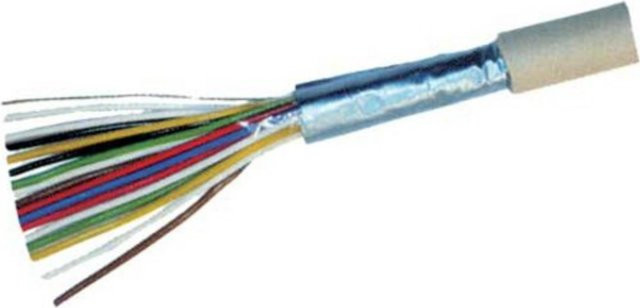S/CONN Telefonkabel J-Y(ST)Y Rund für Unterputzmontage, 50,0 m, Grau/Mehrfarbig - Bild 1