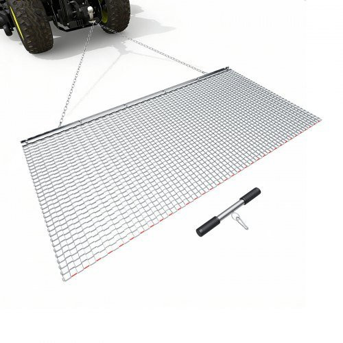 VEVOR Schleppegge aus verzinktem Stahl mit Anhängekette für ATVs, UTVs und Traktoren, B/H: 183 x 91,4 cm - Bild 1
