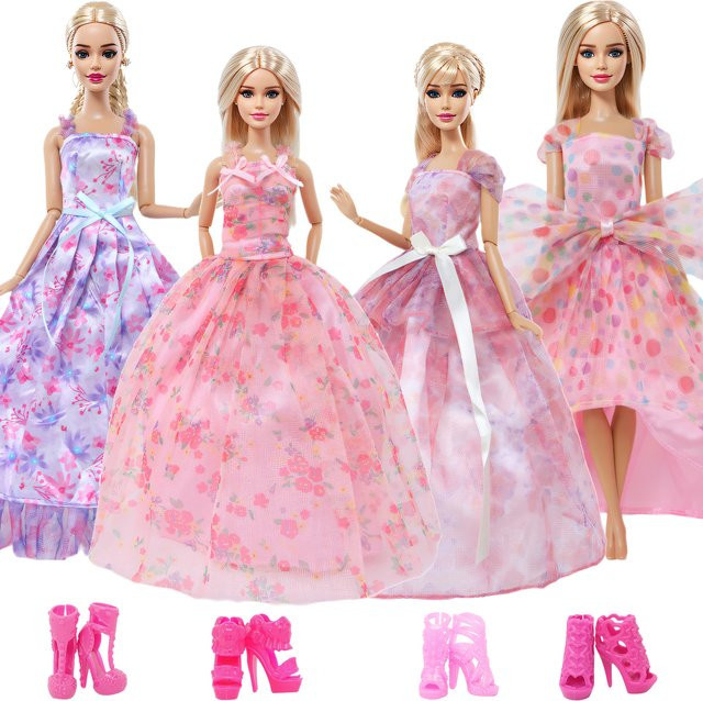 BJDBUS Prinzessin Puppen-Partykleider, Puppen-Zubehör, 4/8 Stück - Bild 1