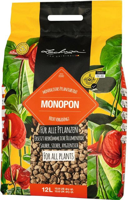 Lechuza Mono Pon mineralisches Pflanzsubstrat aus Bims, 12 l - Bild 1