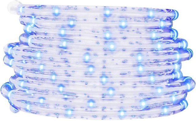 vidaXL Lichtschlauch mit 240 LEDs in Kaltweiß, 10 m Länge, transparentes PVC, IP44 wetterfest - Bild 1