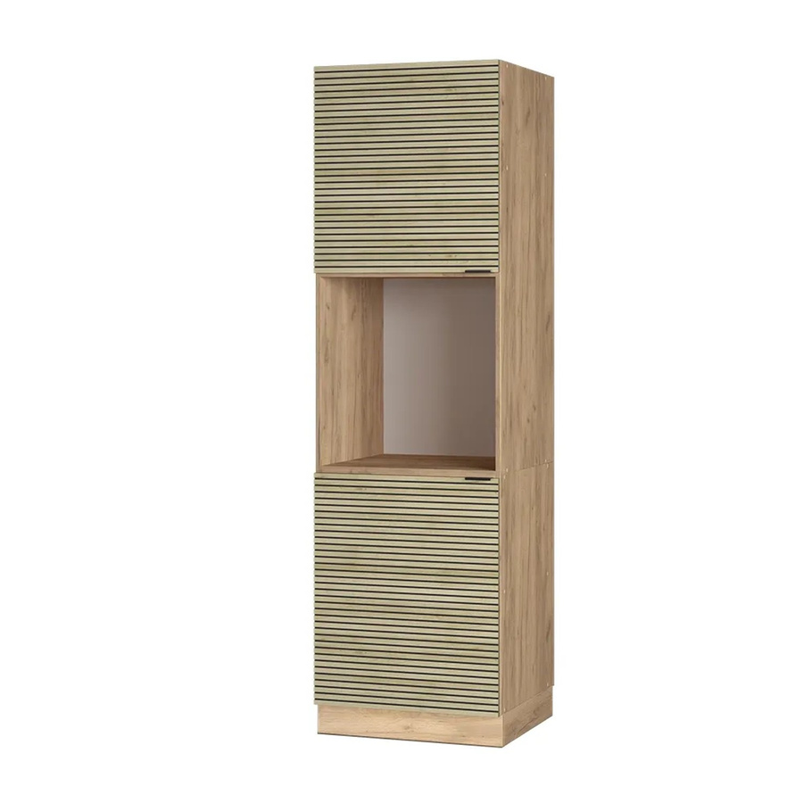 Vicco Herdumbauschrank Fame-Line Eiche Paneel, Breite: 60 cm, Farbe: Braun - Bild 2