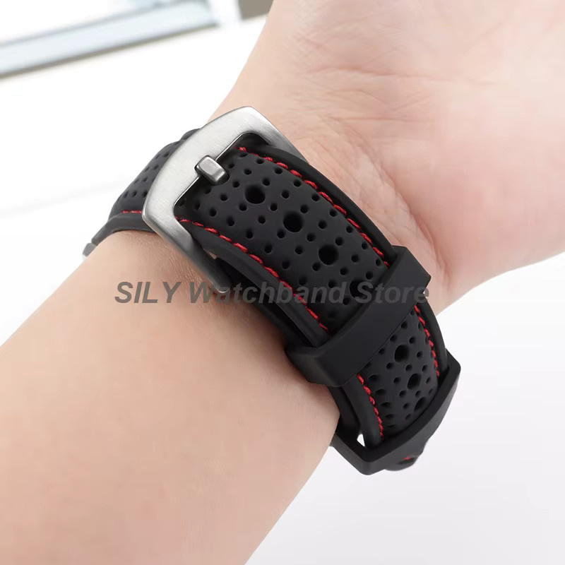 asukaband Uhrenarmband Silikon, Silber, Unisex - Bild 4