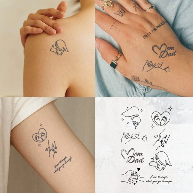 JKCODE TATTOO Wasserfeste Semi-Permanente Tattoos, Damen - Bild 1