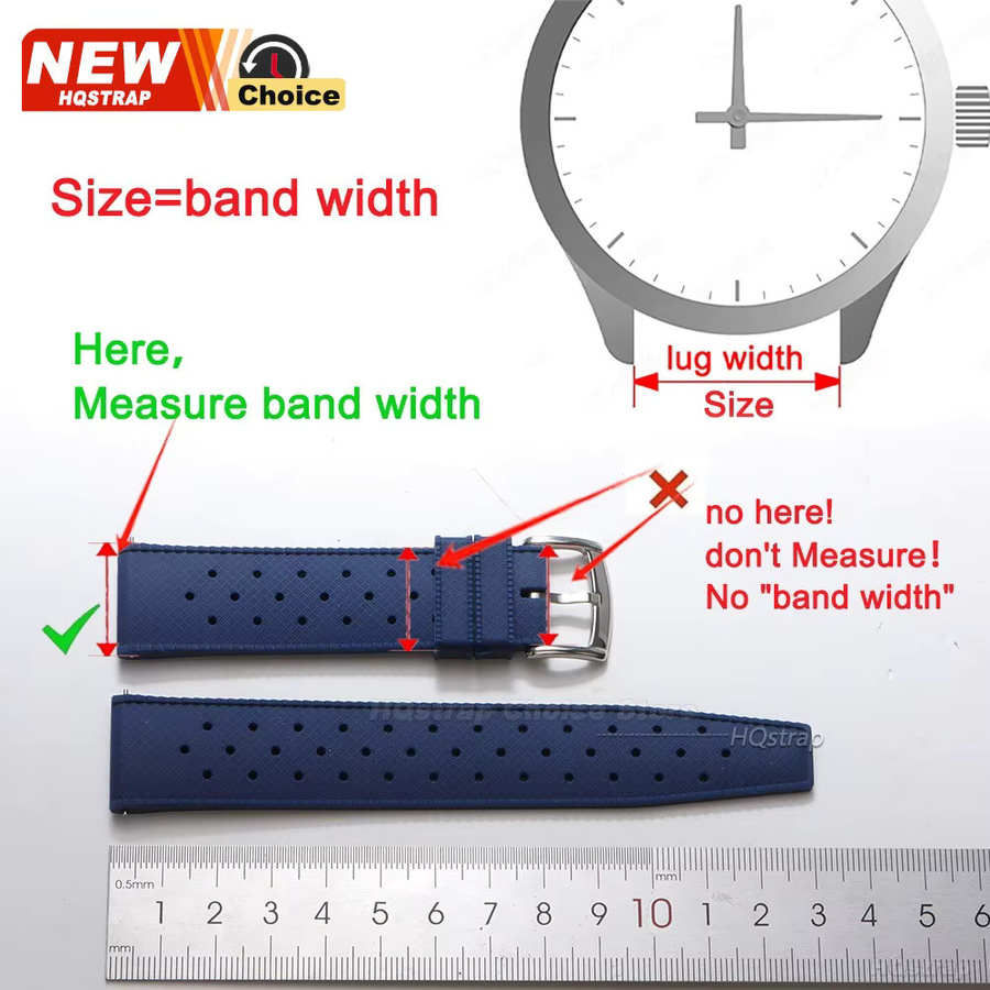 HQstrap Uhrenarmband Tropic-Silikon, wasserdicht - Bild 6
