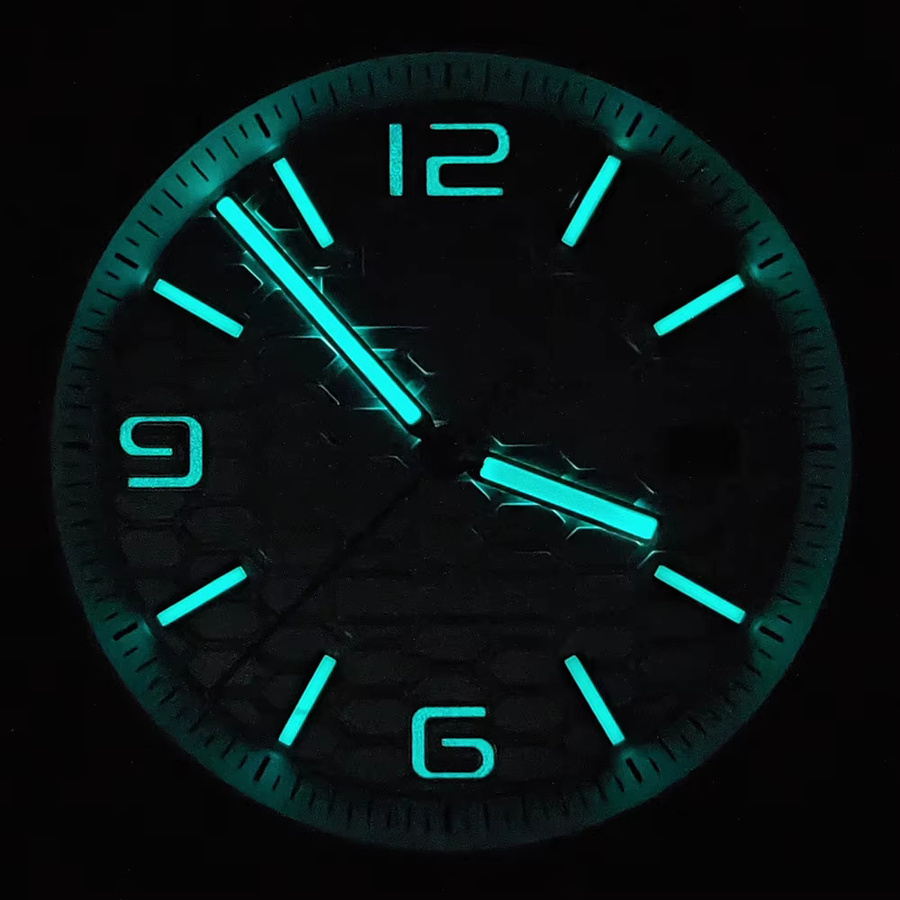 OUMASHI Zifferblatt, blau, Schildkrötenmuster, 33,7 mm, Herren - Bild 2