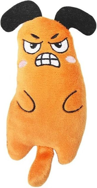 WIKHOSTAR Krallen Daumenbeißen Katzenminze, Kauspielzeug, Plüschtier, orange - Bild 1