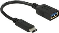 Delock USB-C auf USB-A Adapter USB 3.2 Gen 1 Schwarz - Bild 1