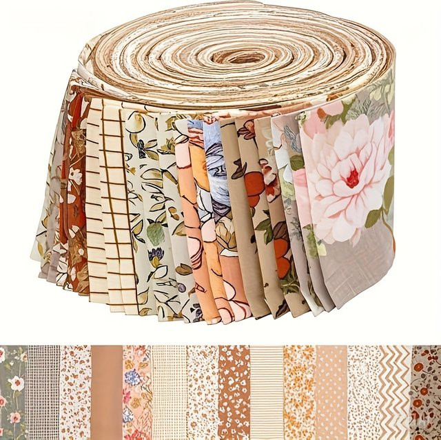 40 Stück WENYUYA Gelee-Rollen aus 100 % Baumwolle in Multicolour für DIY-Nähprojekte und Kunsthandwerk - Bild 1