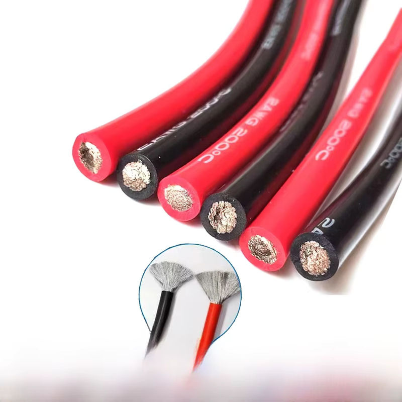 TAKORI Superweiches Silikonkabel Hitzebeständig für Autobatterie in Rot und Schwarz - Bild 7