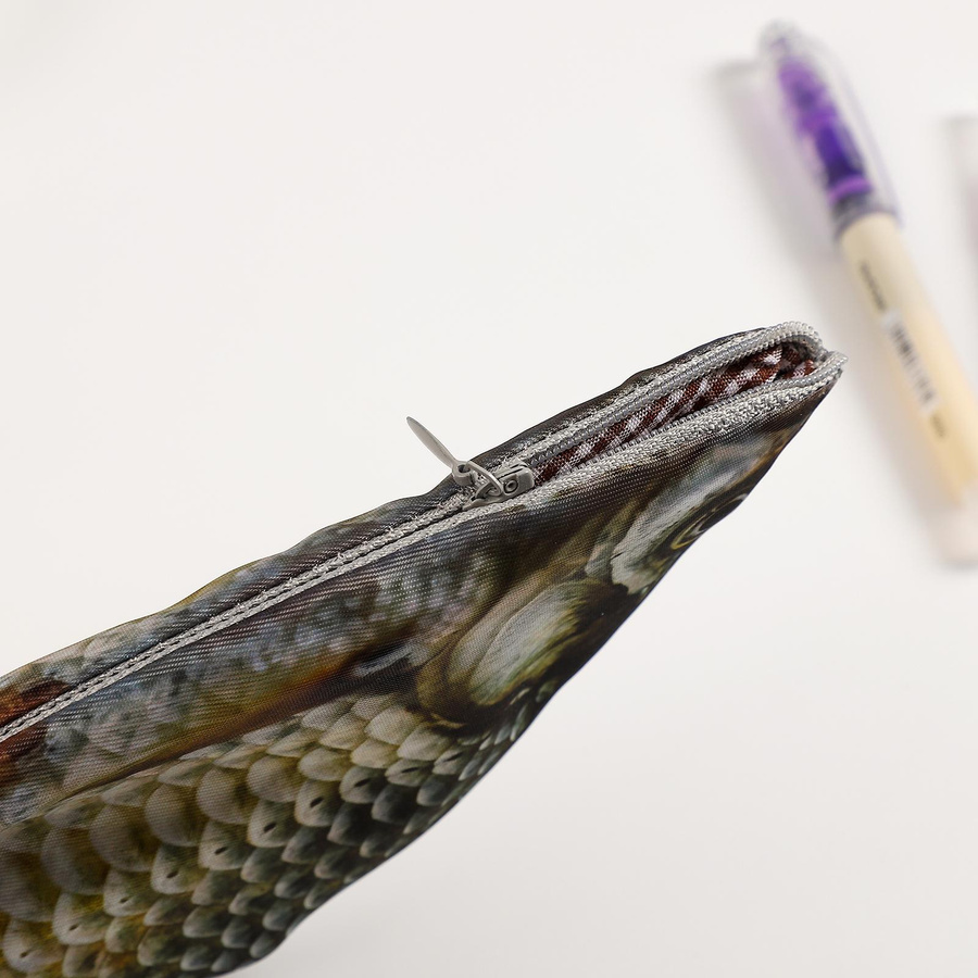 JIANWU Federmäppchen im kreativen Fisch-Design mit großer Kapazität, buntes Stifteetui für die Schule - Bild 3