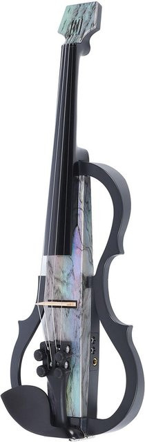 TOMTOP JMS Elektrische Violine in voller Größe aus Kohlefaser und ABS mit Tonabnehmer, Grau - Bild 1