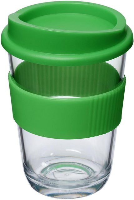 Mister Sonder Americano Cortado Becher mit Henkel aus Glas in Grün, 300 ml - Bild 1