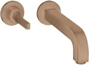 Hansgrohe Axor Citterio UP-Waschtisch-Einhebelmischer mit Pin-Griff in Gold und gebürstetem Messing - Bild 1