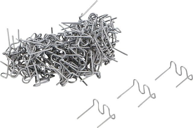 BGS Reparaturklammern Satz Wellenform, 100-teilig, Silber, 0,8 mm - Bild 1