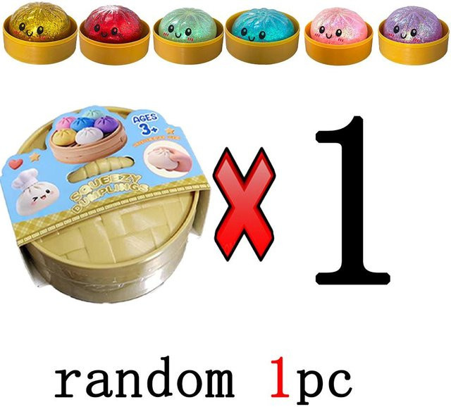 PRELEXT Dumpling-Ornament, bunter Quetsch-Stressball, adults - Bild 1