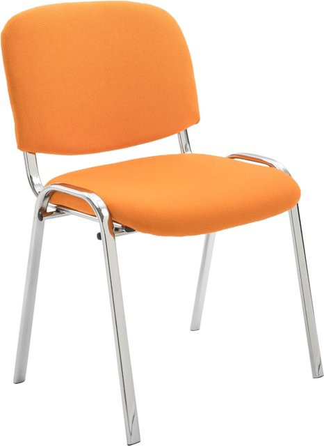 CLP Konferenzstuhl KEN CHROM Stapelstuhl mit Stoffbezug und Metallgestell in Chromoptik - Bild 1
