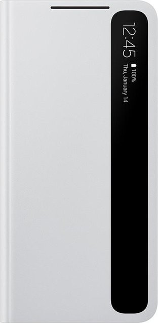 Smart View Spiegel Flip Case Hülle für Samsung Galaxy S21, S21+ und S21 Plus in Weiß - Bild 1