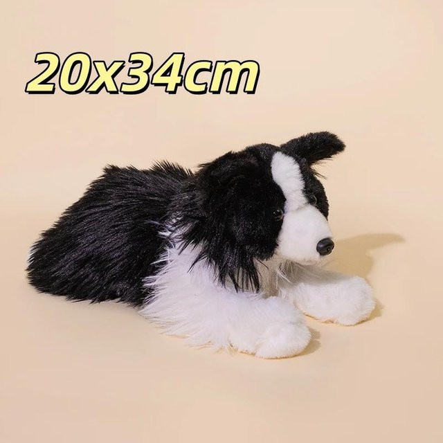 Yiran Health & Beauty Plüschtier Hund, Schwarz, Grau - Bild 1