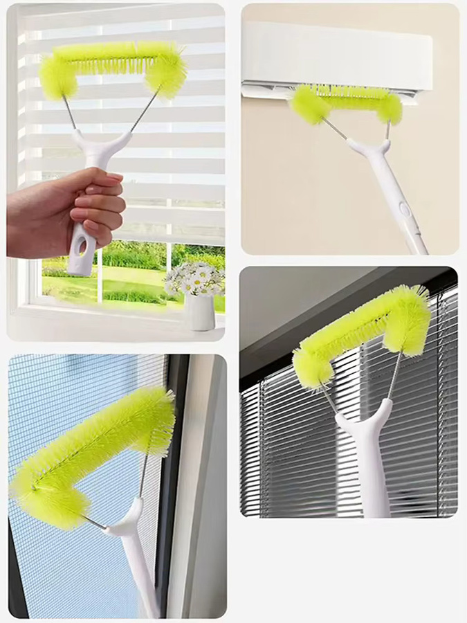 Untior Teleskopischer Mikrofaserkleiner Staubwedel mit ausziehbarem Griff zur Reinigung von Fensterläden, Jalousien und Lüftungsschlitzen - Bild 3