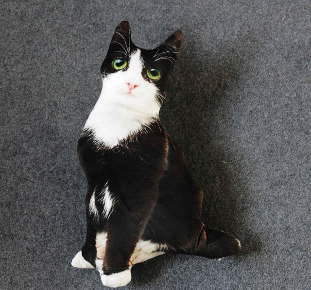 Yiran Health & Beauty Katze Plüschtier, 50cm, Schwarz - Bild 1